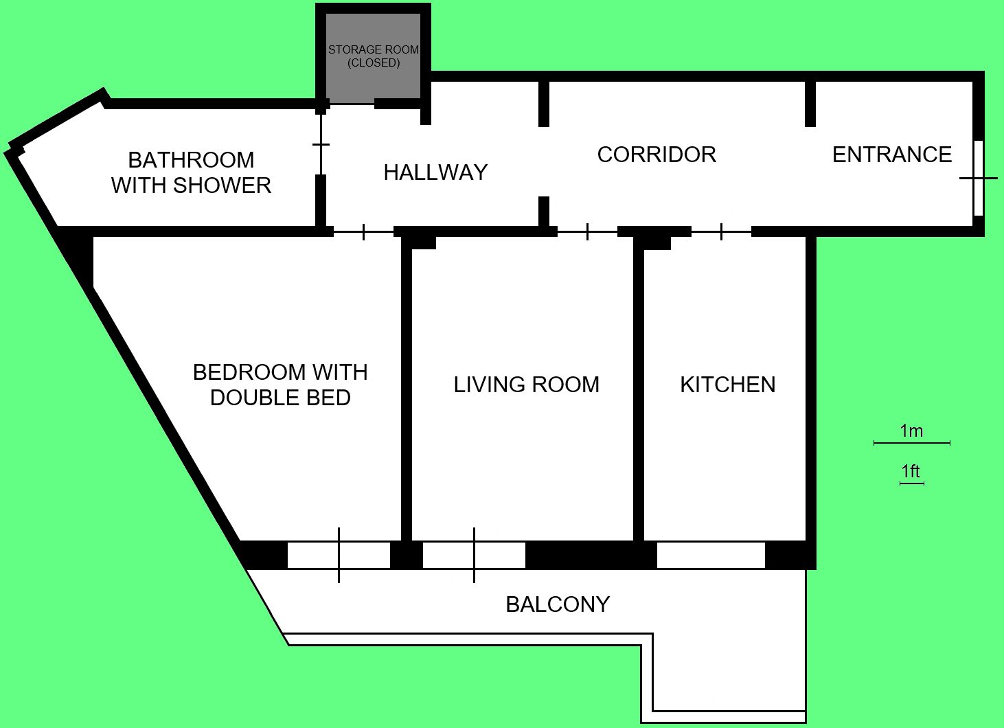 Floor plan (only for illustrative purposes)